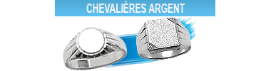 Chevalière en argent pour homme